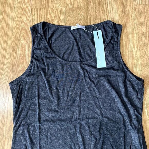 Dressfo Tank Shirt with Side Tie Cut Outs Gray 2XL - Picture 4 of 9